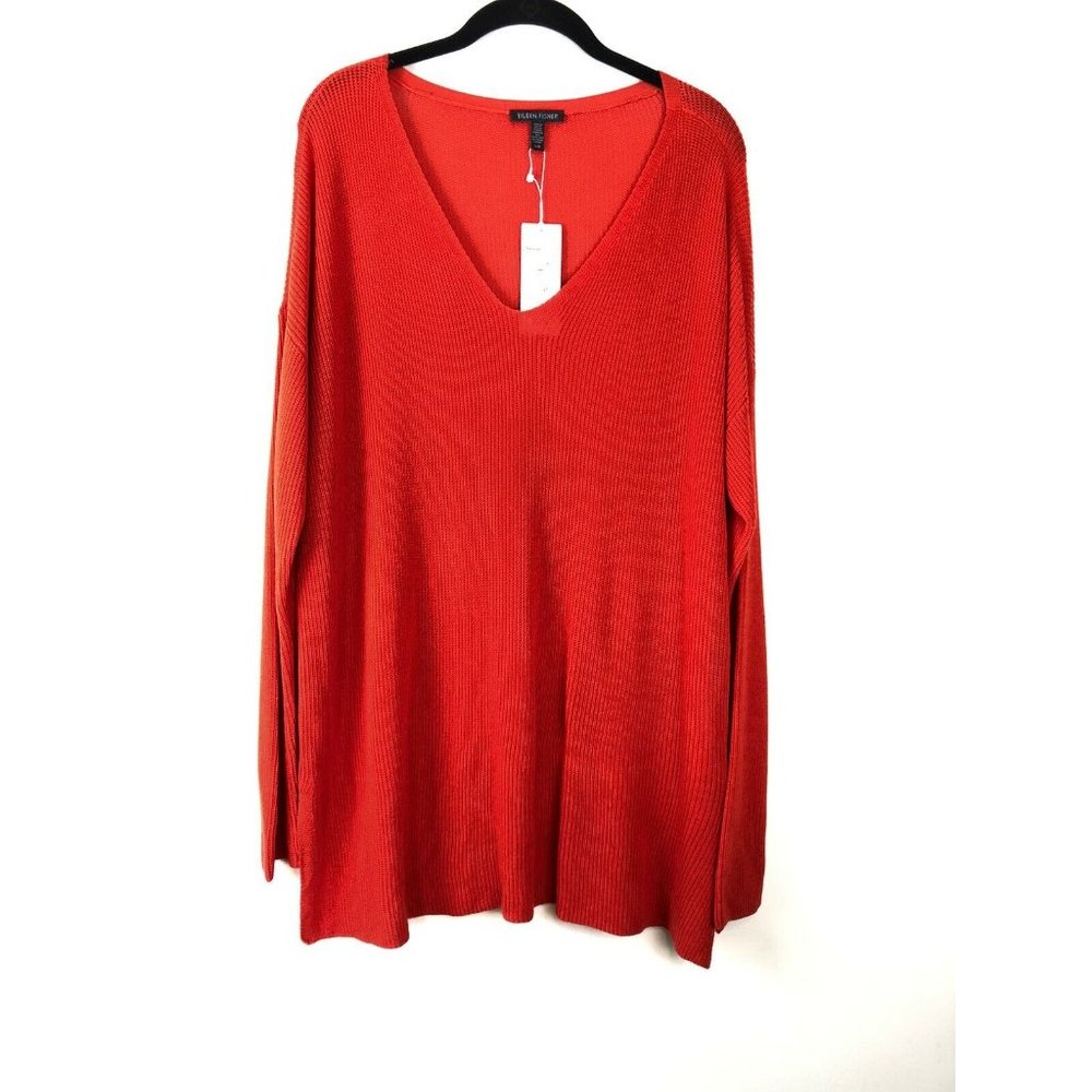Eileen Fisher Sleek Tencel Knit Sweater